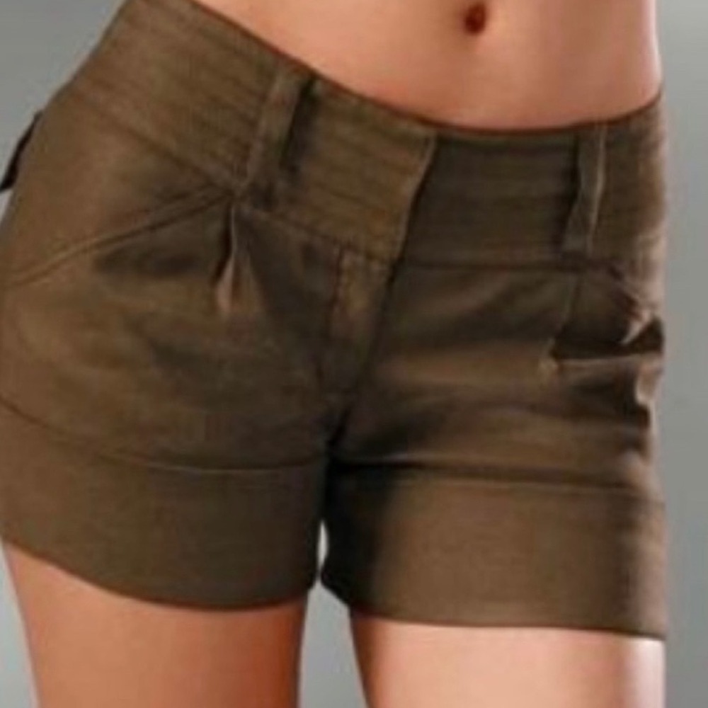 DIANE VON FURSTENBERG‎ Women's JONAH Linen Blend Cuffed
Shorts Size 4